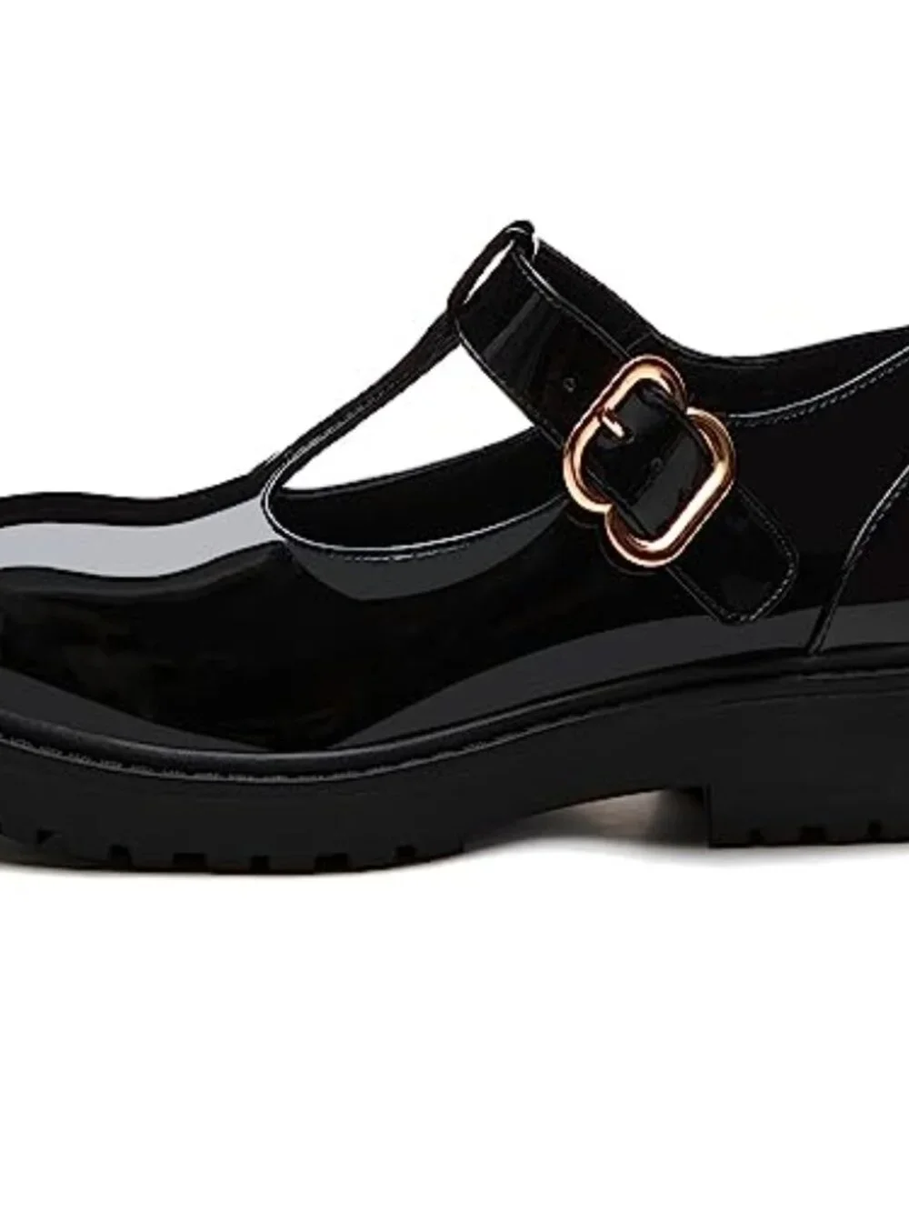 Girls Mary Jane Dress Shoes Platform Loafers School Uniform Chunky Heel T-Strap
